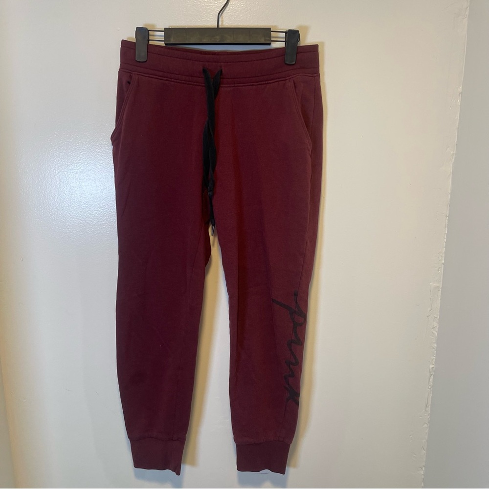PINK Victoria's Secret jogger sweatpants maroon women's size small